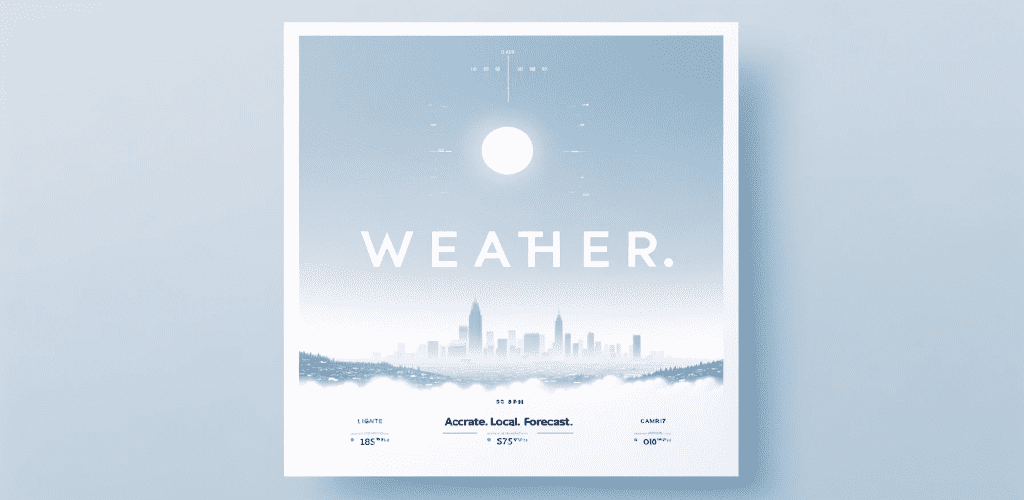 Weather App Wide Poster